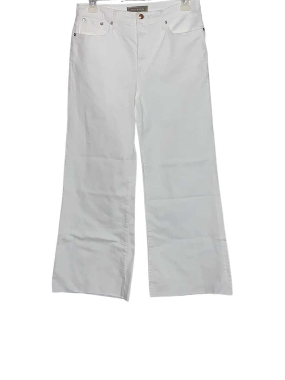 Point Sur Wide Leg Raw Hem Jeans